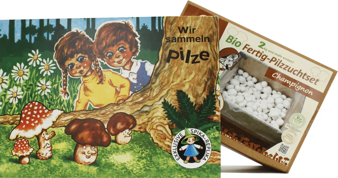 Geschenkset Bio Champignon-Pilzzuchtset + Brettspiel""