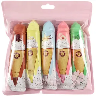 Fowybe Handlotion Geschenkset | Eiscreme-Handlotion in Reisegröße für rissige Hände 5 Stück | Exquisites Handcreme-Geschenkset zu Weihnachten, Valentinstag, Muttertag