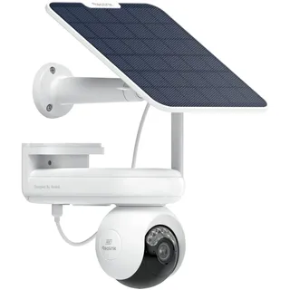 Reolink Altas PT Ultra, Erste 4K Solar Überwachungskamera Aussen Akku mit Daueraufzeichnung, 10s Voraufzeichnung, ColorX-Nachtsicht, 8MP PT WLAN Kamera Outdoor, Wi-Fi 6, Auto-Tracking, mit Solarpanel