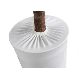 LYLANI Blumentopfschutz, innovatives Design, hochwertiger Stoff (Durchmesser: 20-22 cm, Wollweiß)