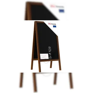 ALLboards Kundenstopper wasserfest mit lackiertem Holzrahmen 100×60 cm