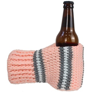 Bierhandschuh-Handschuhe, gestrickt, genäht, Getränke-Halter für weißen Elefant, Gag Geschenk