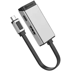 Alogic Magforce Duo 2in1 (USB-C), Dockingstation + USB Hub, Silber