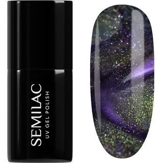 Semilac UV Hybrid Galaxy Flash Gel Nagellack für UV/LED Lampe Farbton 825 Cyber Violet 7 ml