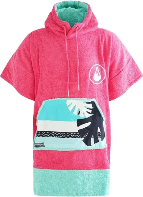 WAVE HAWAII COTTON VELOURS PINK WAVE Poncho 2026 - S