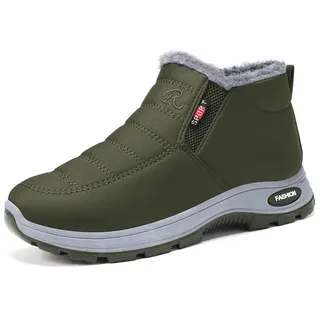 SWZEC Winddichte und Warme Herbst-/Winterschuhe (Grün,46) - 46 EU