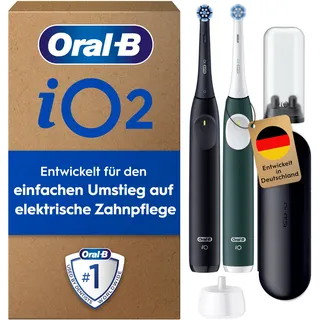 Night Black + 2. Handstück Forest Green + Reiseetui + Aufsteckbürsten-Etui