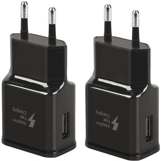 2er Pack USB Netzteil Ladegerät Adapter Stecker 5V-2A Universal Schnellladegerät für Samsung Galaxy S22 S21 S20 S10 S9 S8 Plus, A05s A06 A14 A15 A16 A25 A34 A35 A36 A54 A56 M35, Note 8/9/10 Handys