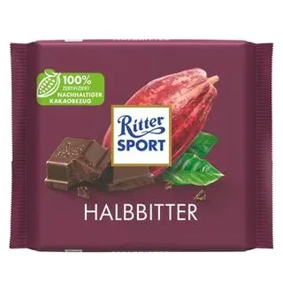 Ritter Sport Halbbitter, 100g
