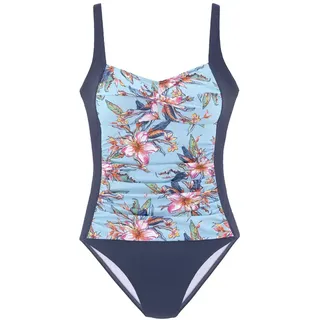 LASCANA Badeanzug Damen hellblau-bedruckt Gr.44 Cup B