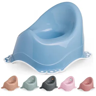 DOCARI Baby Töpfchen für Kinder ab 1 Jahr bis 3 Jahre blau - Ergonomische Kindertoilette: kinderfreundlich, leicht & tragbar - Kinder Töpfchen Toilettentrainer - Abhaltetöpfchen Baby