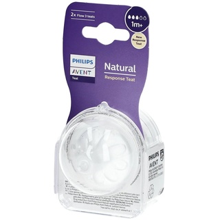 Philips Natural Response - Sauger 3, mittlere Durchflussrate, 2er-Pack - SCY963/02