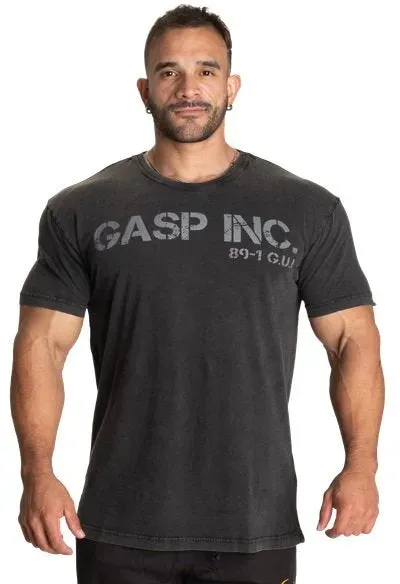 GASP - G.U.I Standard Tee - Washed BlackL