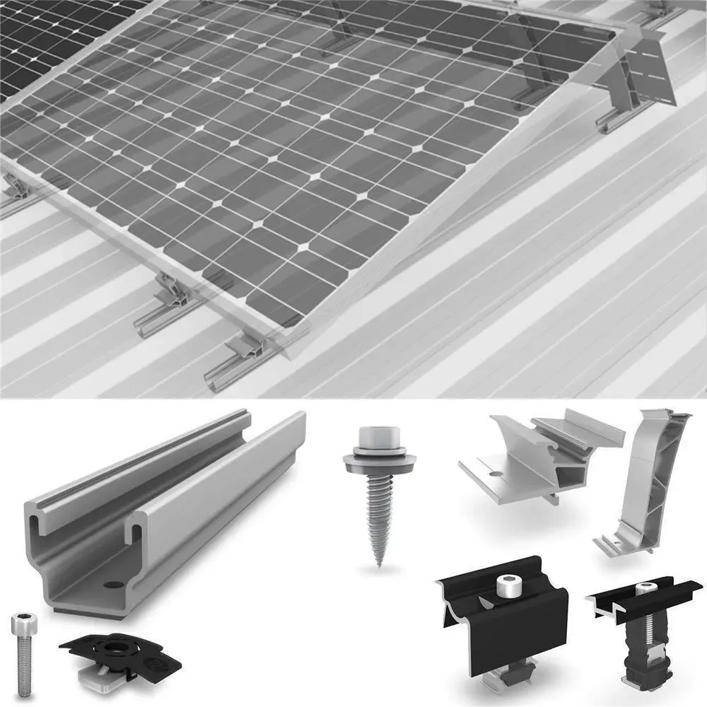 K2 Systems MultiRail Set S-Dome 6 auf Trapez Schrägdach/Flachdach S Aufständerung