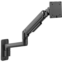 LogiLink Monitorhalterung, 17–49", Wandbefestigung, Gasdruckfeder, Flat & Curved Screens, Aluminium