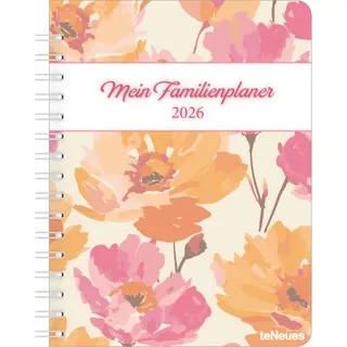 dumont / teneues calendars & stationery gmbh & co. kg Familienplaner-Buch Bright Flowers 2026 - Diary - Buchkalender - Taschenkalender - 17,5x23,1