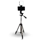 105cm Handy Stativ drehbar Smartphone Halterung mit Licht LED Lampe Ständer Tripod Handy hoch Foto Video