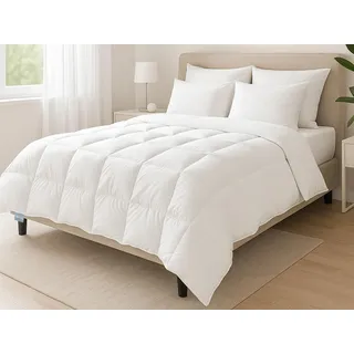 XDream Nature Daunendecke leicht | 90% Daunen / 10% Federn | Füllgewicht: 400g | Downpass und Öko-Tex Zertifiziert |155 x 220 cm