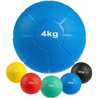 Matchu Sports - Medizinball 1/2/3/4/5 kg Fitnessball Gewichtsball 4