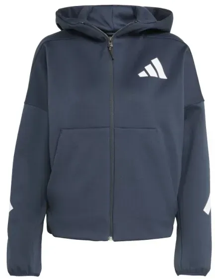 adidas Z.N.E. Zip-Hoodie Damen - navy/weiß - M