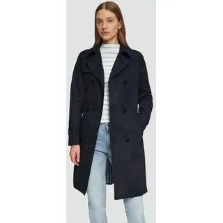 S.Oliver - Trenchcoat mit Streifen-Futter, Damen, blau, 44