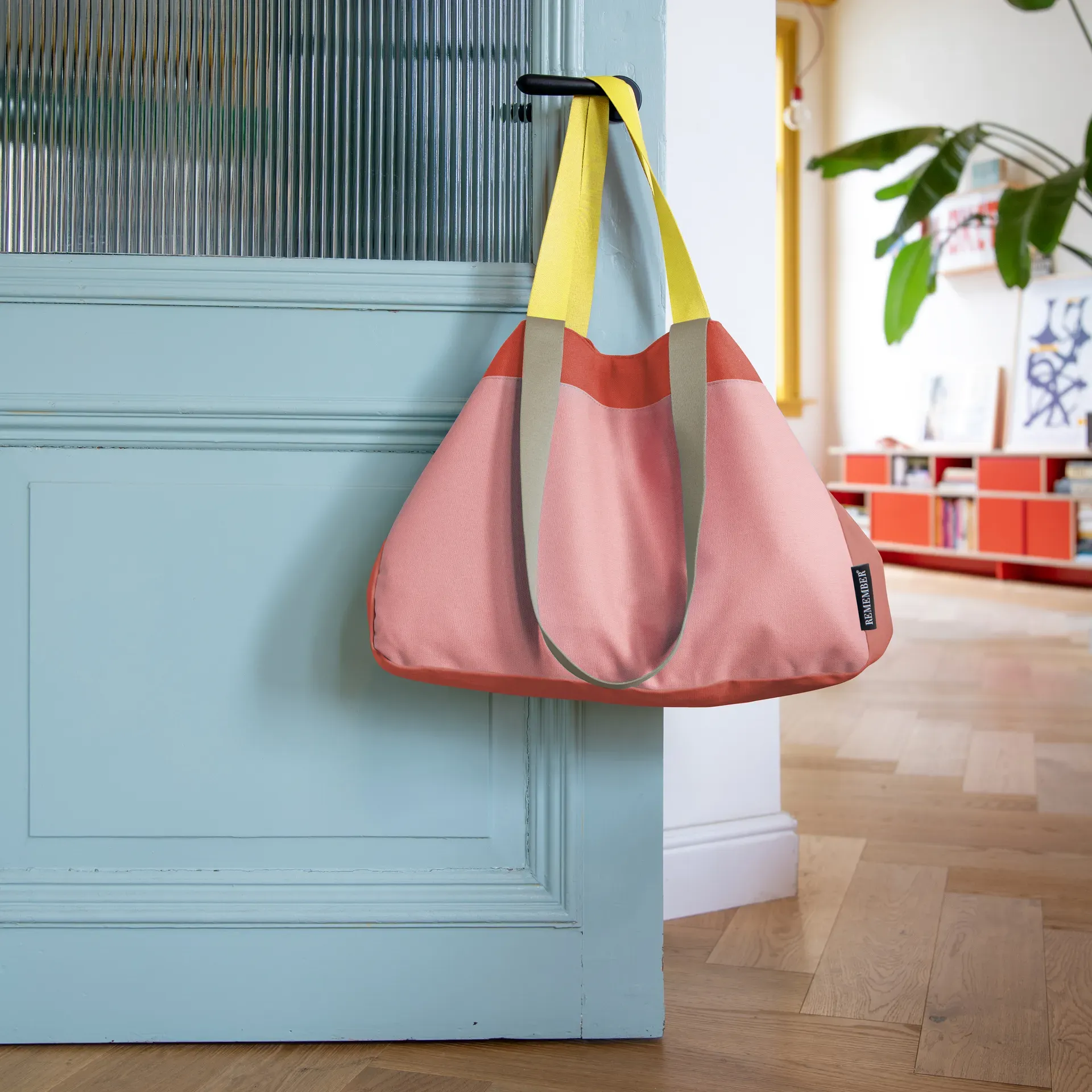 REMEMBER Canvas Tasche "Rosi" - 100% Baumwolle - B 50 x T 16 x H 36 cm