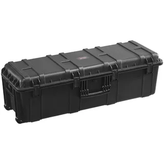 Vevor 5,5 Cu.ft wetterfester Hartschalenkoffer, mit 3 Griffen, Großraumkoffer Schwarz