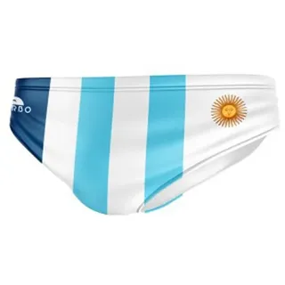 Turbo Argentina Badeslip - white / sky - 9-10 Jahre