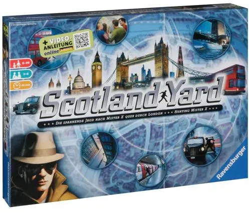 Scotland Yard - Familienspiel, Brettspiel für Kinder und Erwachsene