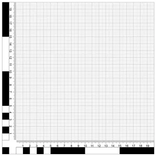 J Foto-Tableau grau Fotomaßstab Dibond 20x20 cm Nordpfeil Lineal Maßstab