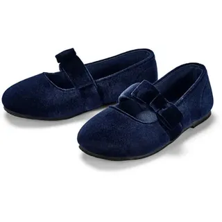 Tchibo - Kinder-Samt-Ballerinas - Dunkelblau - Kinder - Gr.: 29 - blau - 29