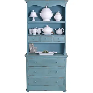 Buffet Schrank Shabby Chic Küchenbuffet Küchenschrank 180cm Küche Aufsatzschrank mxa023 Palazzo Exklusiv