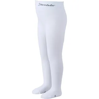 Sterntaler Mädchen Strumpfhose Uni Strumpfhose, Weiß, 98-104