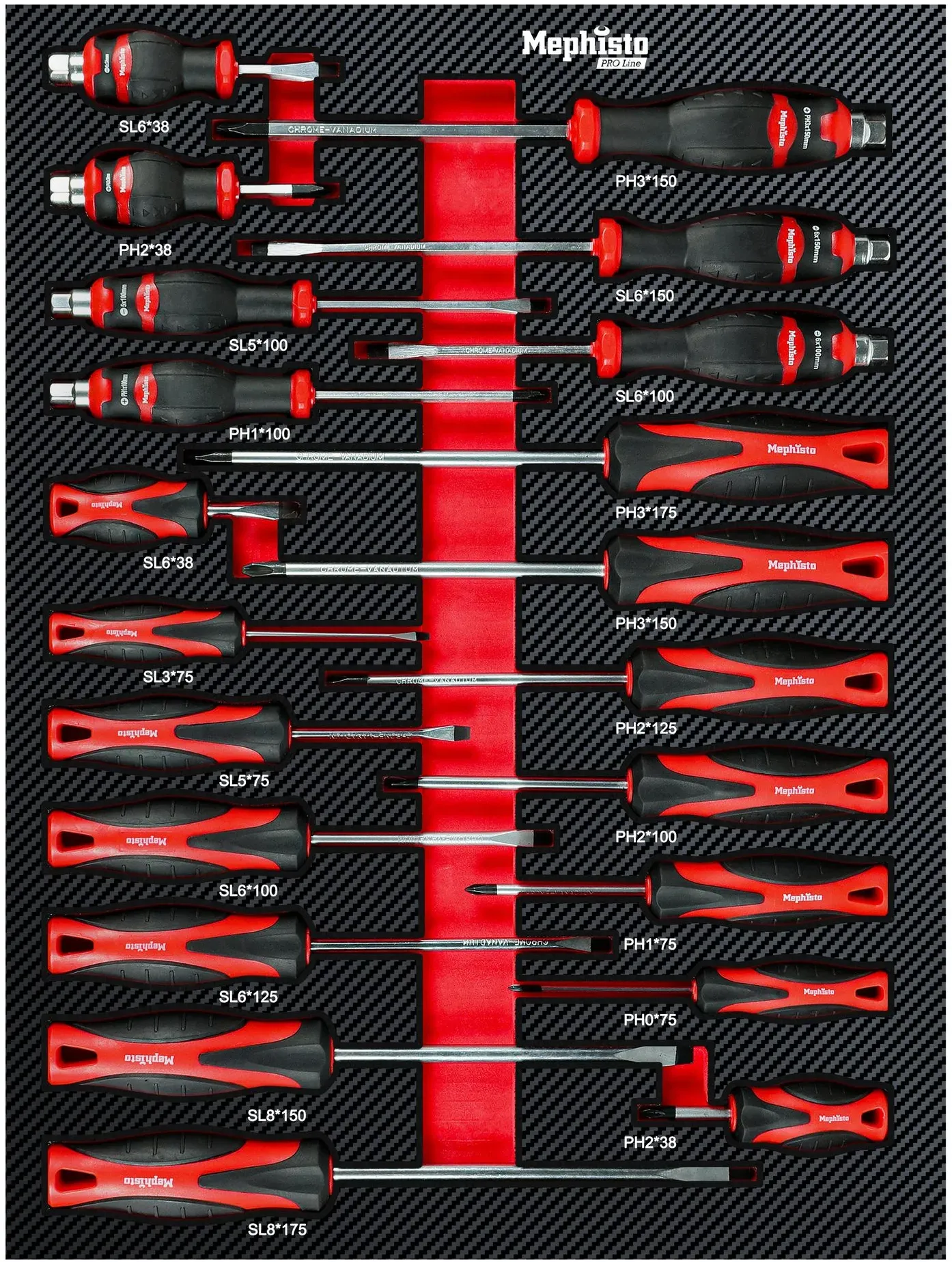 Werkzeugeinlage Schraubendreher- Set