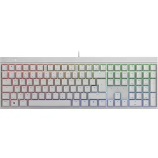 Cherry MX 2.0S kabelgebundene Gaming Tastatur weiß DE Layout braun