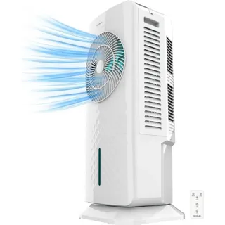 Cecotec - Verdunstungskühler mit EnergySilence 3500 Cool Compact Smart Control 65W, 3,5L Tank, Touch Control, 3 Geschwindigkeiten, 2 Modi, 70o Oszillation, Timer 12h, 2 Kühler