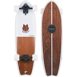 Tempish Surfy Ii 32.5 ́ ́ Cruiser Skateboard - Brown / White - One Size
