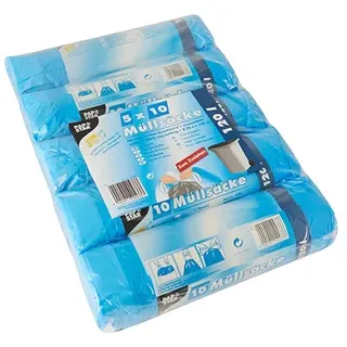Papstar Müllsäcke mit Zugband, 120 l blau