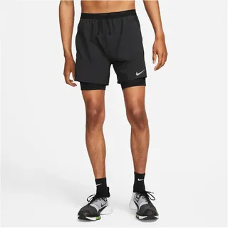 Nike Dri-FIT Stride 5" 2in1 Laufshorts Herren 010 black/black/black/reflective silv S