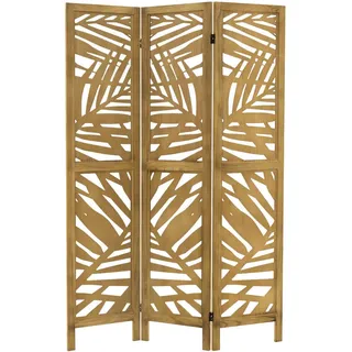ML-Design Paravent 3-teilig Kyoto Natur 170x121 cm aus Paulownienholz