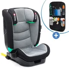 Fillikid Kindersitz Elli Pro i-Size ab 3 Jahre - 12 Jahre (100 cm - 150 cm) mit Isofix & Getränkehalter inkl. Auto-Sitztasche - Grau