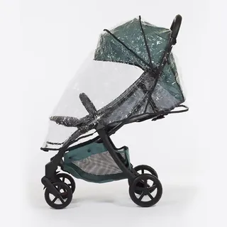 MAST Regenschutz für M.2x Mast-Kinderwagen, Wasserdicht, Transparent, Nylon, Klar