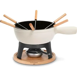 h.koenig Fonduemaschine für 6 Personen MONT BLANC - Beige