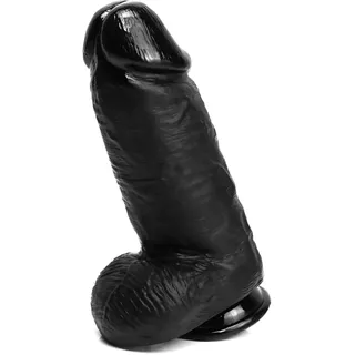 Hrekssi Groß Realistischer Dildo mit Saugnapf Anal Dildo 24.5x7.5cm Riesiger Dildo Analdildos G-Punkt Stimulate Anal Penis Plug Masturbation Analspiel Sex Sexspielzeug für Frauen und Paare,Black