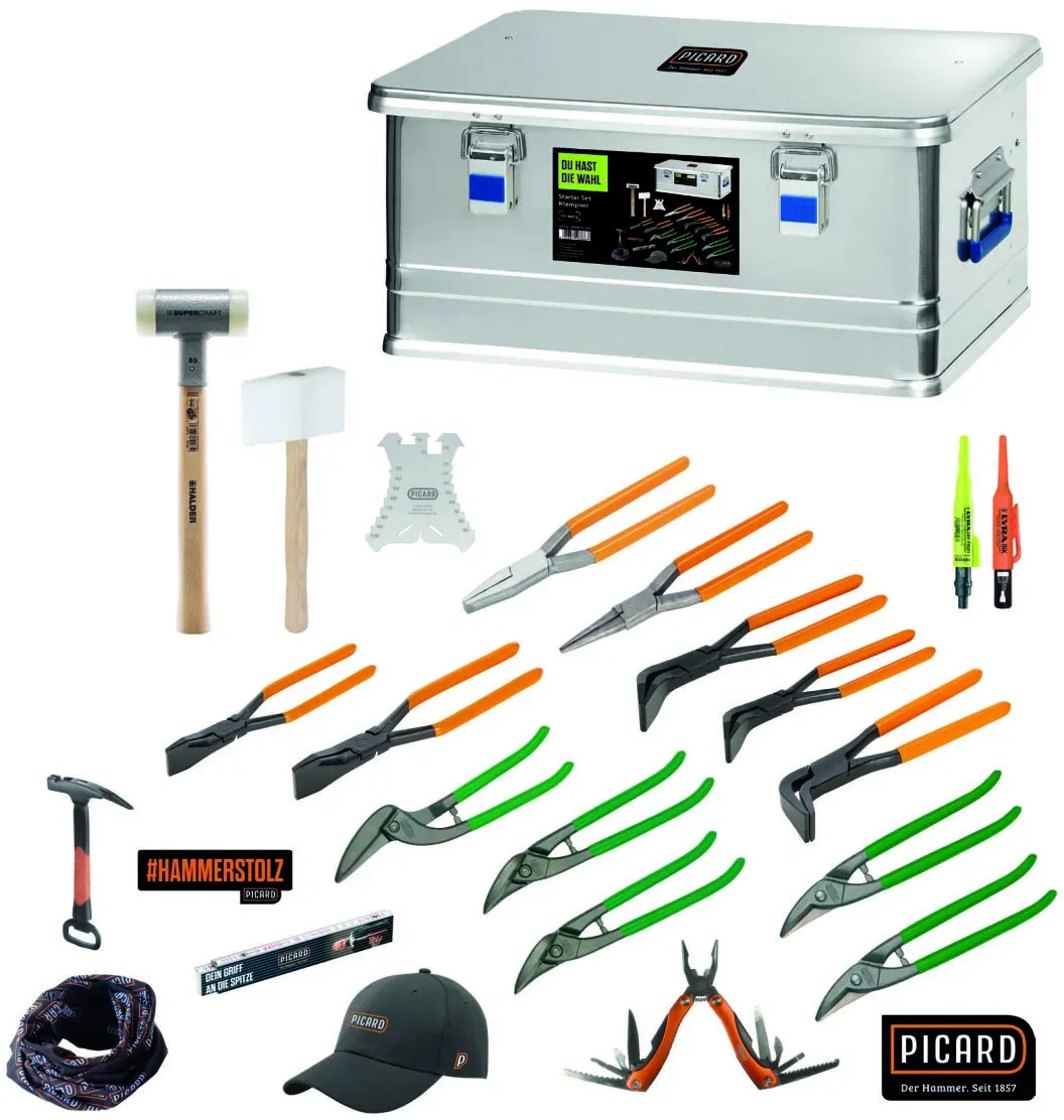 PICARD Starter Set Klempner in Aluminium-Box 24-teilig Nr. 0070021-021