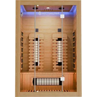 Artsauna Infrarotkabine Kiruna130 Premium Dual Technologie - Flächenstrahler,