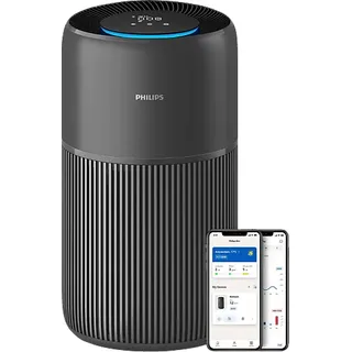Philips AC2221/13 PureProctect Quiet 2200 Series, Luftreiniger Dunkelgrau (28 Watt, Raumgröße: 109 m2, HEPA-, Aktivkohle-, Vorfilter)