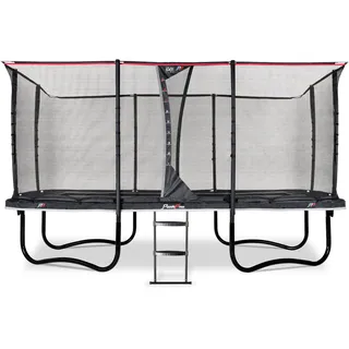 EXIT TOYS PeakPro 275 x 458 cm inkl. Sicherheitsnetz und Leiter schwarz