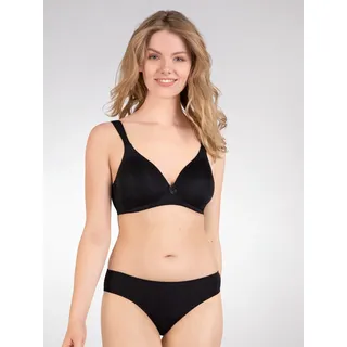 NATURANA Soft-BH nahtlose Schalen-Cups, gepolsterte Entlastungsträger schwarz