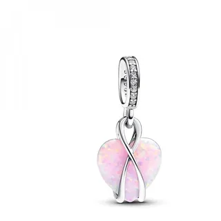 Pandora Mum Herz Opalisierendes rosa 793202C01